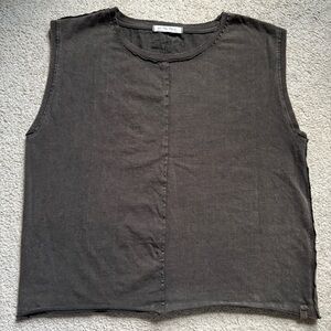 We the Free Free People Kasee sleeveless muscle tee Medium brown boxy boho indie